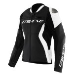 Blouson moto dainese racing 5 femme black / white