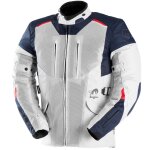 Veste moto furygan brooks vented + bleu / pearl / rouge