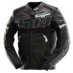 Blouson moto furygan helix noir / blanc