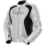 Blouson moto furygan odessa vented 3en1 pearl / noir