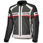 Blouson moto held tropic 4 femme gris / rouge