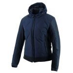 Blouson moto helstons alaska girl bleu / noir