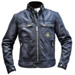 Blouson moto helstons genesis mesh bleu