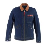 Blouson moto helstons james bleu dirty