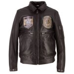 Blouson moto helstons jet force marron
