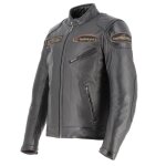 Blouson moto helstons trevor marron