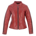 Blouson moto helstons victoria rouge