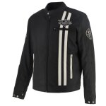 Blouson moto helstons von dutch speed racer noir / beige