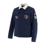 Blouson moto helstons von dutch - wisconsin bleu