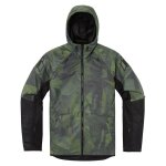 Blouson moto icon airform battlescar vert