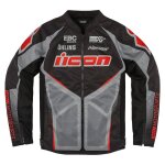 Blouson moto icon hooligan ultrabolt noir