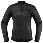 Blouson moto icon overlord leather noir