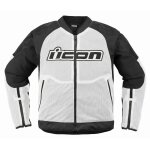 Blouson moto icon overlord3 mesh white