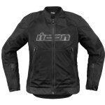 Blouson moto icon overlord3 mesh women black