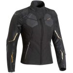 Blouson moto ixon cell lady black gold