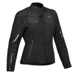 Blouson moto ixon cell lady black / silver