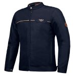 Blouson moto ixon cornet navy / marron