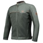 Blouson moto ixon cornet vert / marron