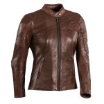 Blouson moto ixon cranky lady - femme marron