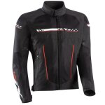 Blouson moto ixon t - rex noir / blanc / rouge