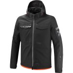 Blouson moto ixon square noir / rouge