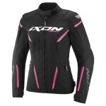 Blouson moto ixon striker 2 lady noir / rose