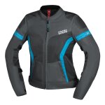 Blouson moto ixs trigonis - air femme gris fonc� / gris / turquoise