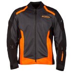 Blouson moto klim induction black / strike orange