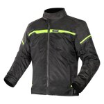 Blouson moto ls2 riva femme black neon yellow