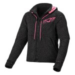 Blouson moto macna district femme imprim� noir