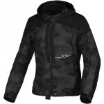 Blouson moto macna territor femme noir camo