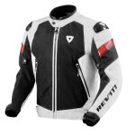 Blouson moto rev it control air h2o blanc / noir