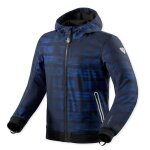 Blouson moto rev it saros wb bleu / bleu