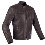 Blouson moto segura devon blanc / marron