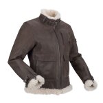 Blouson moto segura lady aeronot marron