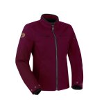 Blouson moto segura lady garrisson burgundy