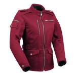 Blouson moto segura lady leyton bordeaux