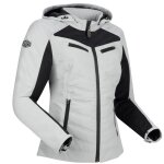 Blouson moto segura lady natcho vented gris / blanc