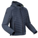Blouson moto segura natcho 2 bleu / jaune fluo