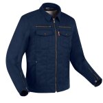 Blouson moto segura patrol bleu