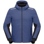 Blouson moto spidi hoodie armor light bleu / noir