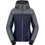 Blouson moto spidi hoodie h2out ii lady bleu / argent