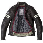 Blouson moto spidi vintage marron