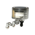 Bocal de ma�tre cylindre p2r bocal - reservoir de maitre cylindre de frein universel ovale alu cnc argent ...