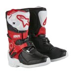 Bottes cross alpinestars tech 3s kids - black white white black bright red