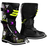Bottes cross shot race 2 enfant cartoon black