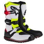 Bottes trial alpinestars tech - t - white red yellow fluo black 2025 white / red / yellow