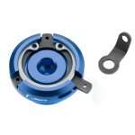 Bouchon de carter d'huile rizoma aluminium bleu