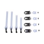 Boucle bottes fox comp strap / buckle kit enfant white