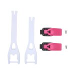 Boucle bottes fox comp strap / lever kit enfant black / pink